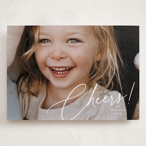 This is a snow holiday photo cards with standard by Leia Matt called joyful expression printing on recycled smooth signature in grand
