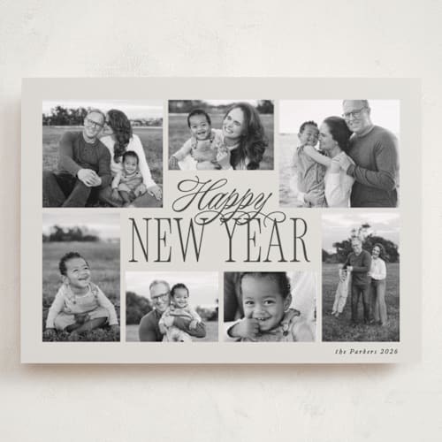 This is a fog holiday photo cards with standard by Brianne Larsen called surround printing on recycled smooth signature in grand