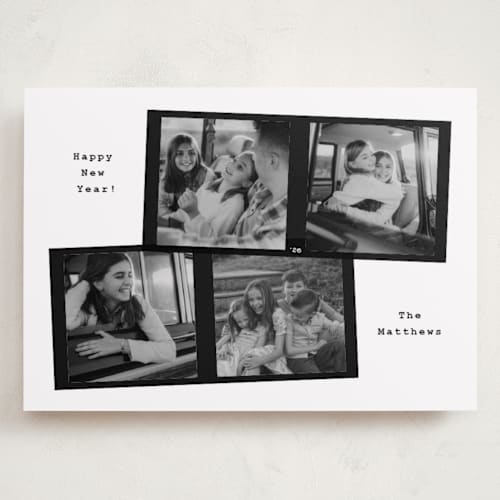 This is a snow holiday photo cards with standard by Adelyn T. called 120 film printing on recycled smooth signature in grand