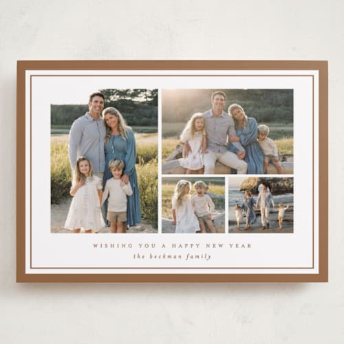 This is a pecan pie holiday photo cards with standard by Brooke Chandler called glory multipled printing on recycled smooth signature in grand