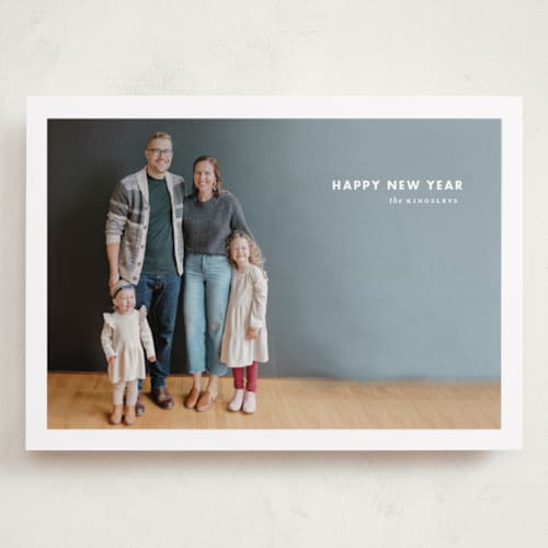 This is a ice holiday photo cards with standard by chocomocacino called mitarashi printing on recycled smooth signature in grand