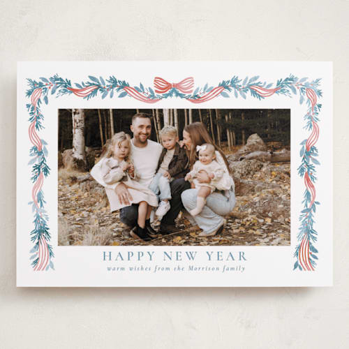 This is a iced holiday photo cards with standard by Petra Kern called festival printing on recycled smooth signature in grand