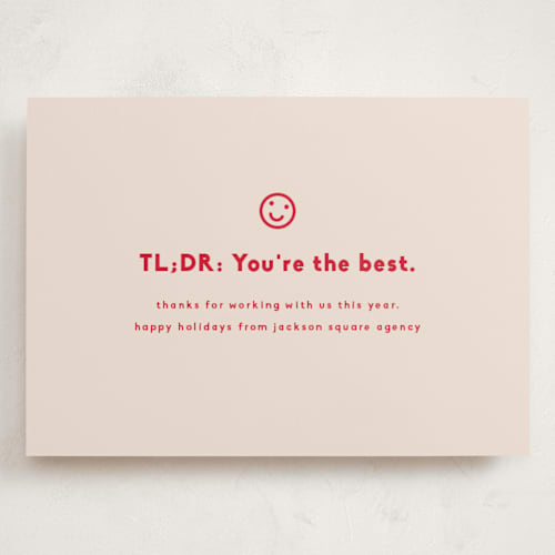 This is a peppermint holiday photo cards with standard by Olivia Kanaley Inman called inbox printing on signature in grand