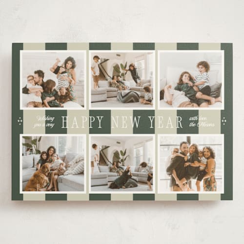 This is a spruce holiday photo cards with standard by Blustery August called apple cider printing on signature in grand