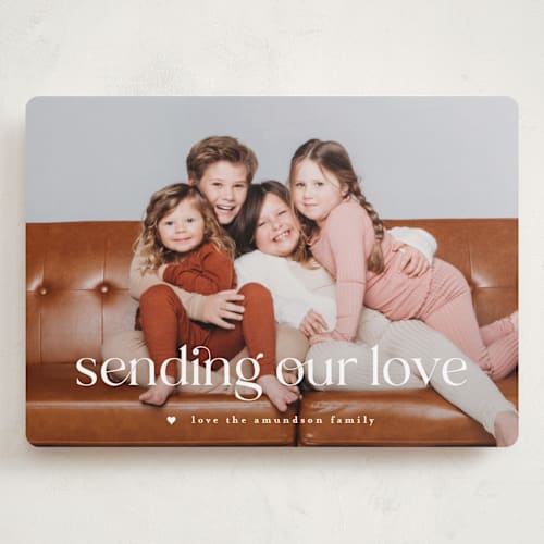 This is a icing valentines day with standard by Leah Ragain called understated printing on recycled smooth signature in grand