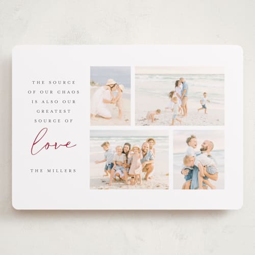 This is a berry valentines day with standard by Randi Cirelli called love in the chaos printing on recycled smooth signature in grand