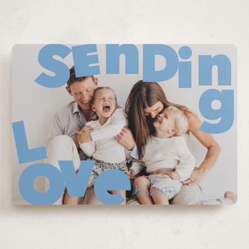 This is a sky valentines day with standard by Baumbirdy called big type printing on recycled smooth signature in grand