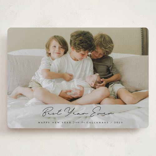 This is a eclipse holiday photo cards with standard by Emily Betts called simple wonders printing on recycled smooth signature in grand