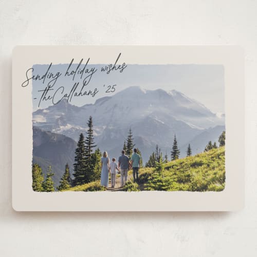 This is a ink holiday photo cards with standard by Ekko Studio called postcard note printing on recycled smooth signature in grand