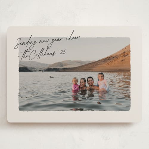 This is a ink holiday photo cards with standard by Ekko Studio called postcard note printing on recycled smooth signature in grand