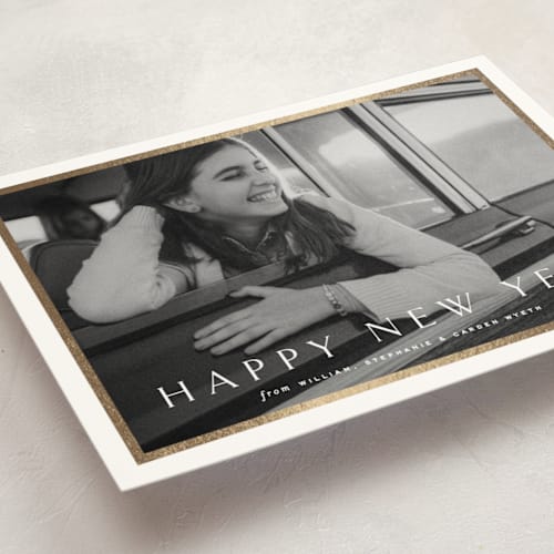 This is a cotton christmas postcards with foil pressed by Amy Kross called winds printing on signature in postcard