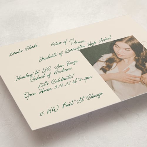 This is a kaitoke graduation invitations with standard by Phrosné Barwood called my finest diary scribble printing on signature in petite