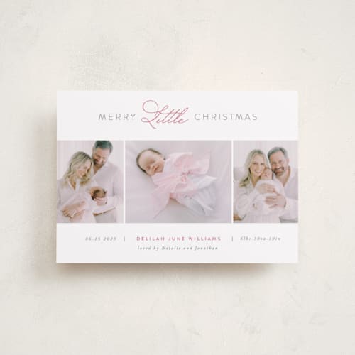 This is a gumdrop babys first christmas with standard by Jen Banks called christmas baby printing on recycled smooth signature in petite