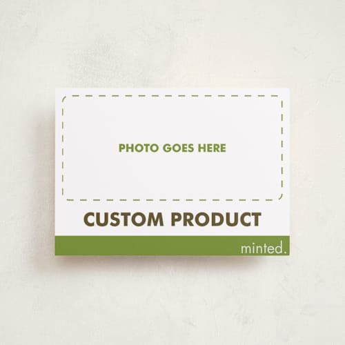 This is a charcoal babys first christmas with standard by Minted called landscape custom printing on recycled smooth signature in petite