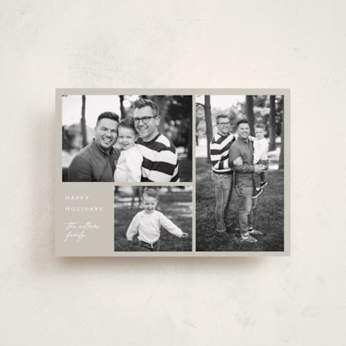 This is a mist petite holiday cards with standard by Angela Thompson called simple gallery printing on recycled smooth signature in petite