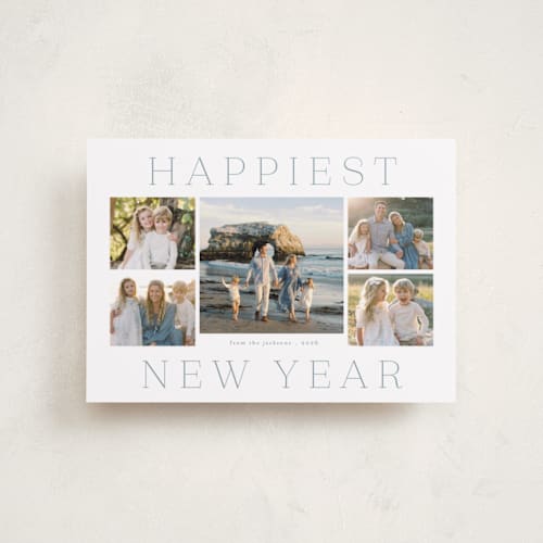 This is a frost petite holiday cards with standard by Deynaaz Daraei called palinuro printing on recycled smooth signature in petite