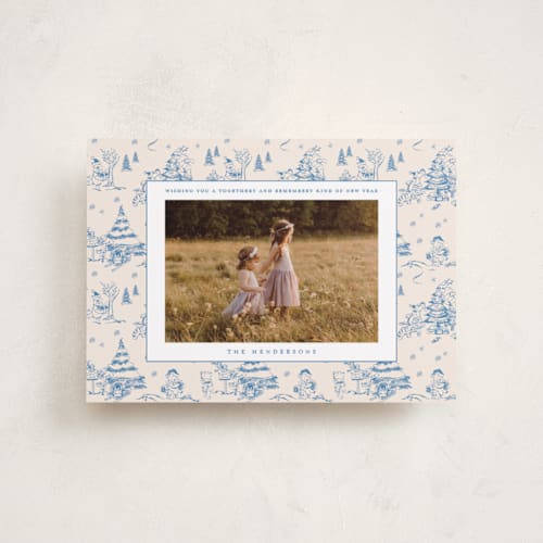 This is a frost petite holiday cards with standard by Teju Reval called disney's holiday pooh printing on recycled smooth signature in petite