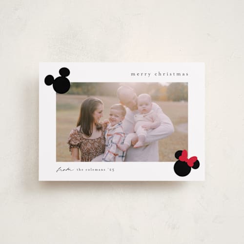 This is a cotton petite holiday cards with standard by Stacey Meacham called iconic printing on recycled smooth signature in petite