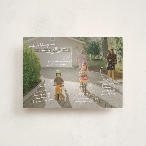 This is a snow petite holiday cards with standard by Kennedi Shaw called update printing on recycled smooth signature in petite