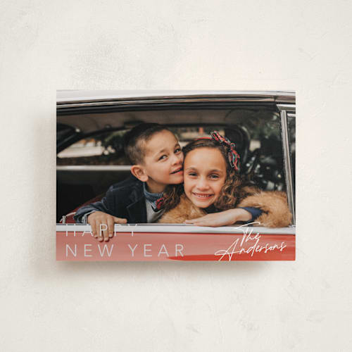 This is a bells petite holiday cards with standard by Cass Loh called subtle grace printing on recycled smooth signature in petite