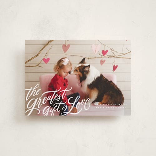 This is a cloud valentines day with standard by Wildfield Paper Co called the greatest gift printing on recycled smooth signature in petite