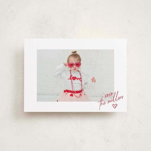 This is a cherry valentines day with standard by Jenna Holcomb called signature printing on recycled smooth signature in petite