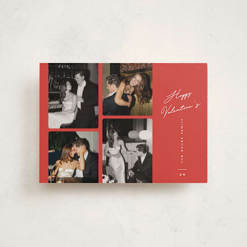 This is a rouge élitaire valentines day with standard by Ana de Sousa called modern quartet printing on recycled smooth signature in petite