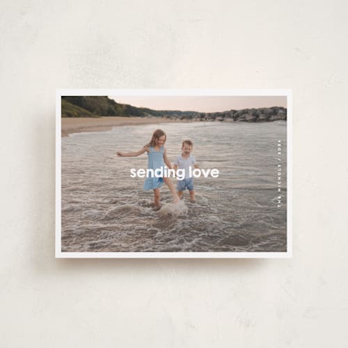 This is a vanilla valentines day with standard by Snow and Ivy called frolicsome printing on recycled smooth signature in petite