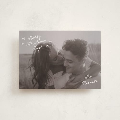 This is a frosted valentines day with standard by Pixel and Hank called valentine loves printing on recycled smooth signature in petite