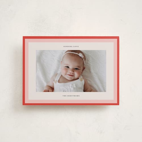 This is a tomato valentines day with standard by Lori Wemple called bright frame printing on recycled smooth signature in petite