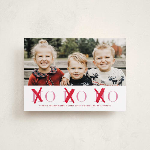 This is a scarlet valentines day with standard by Lori Wemple called hohoxo printing on recycled smooth signature in petite