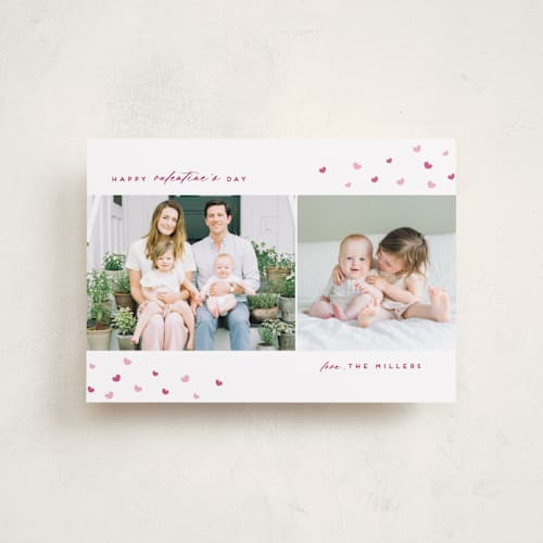 This is a rose valentines day with standard by Anupama called modern and sweet printing on recycled smooth signature in petite