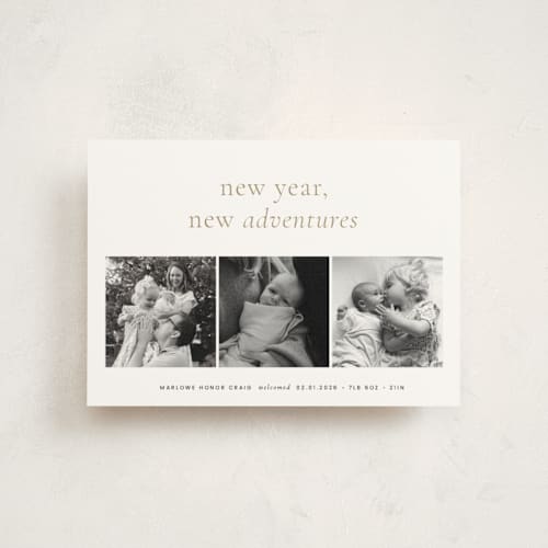 This is a ink babys first christmas with standard by Blustery August called awaits printing on signature in postcard