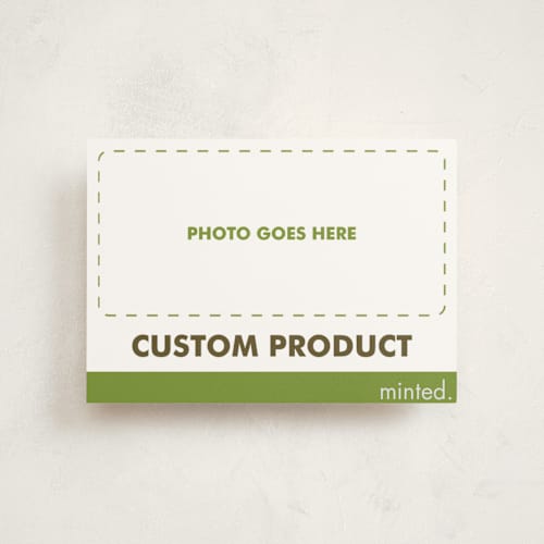 This is a charcoal babys first christmas with standard by Minted called landscape custom printing on signature in postcard