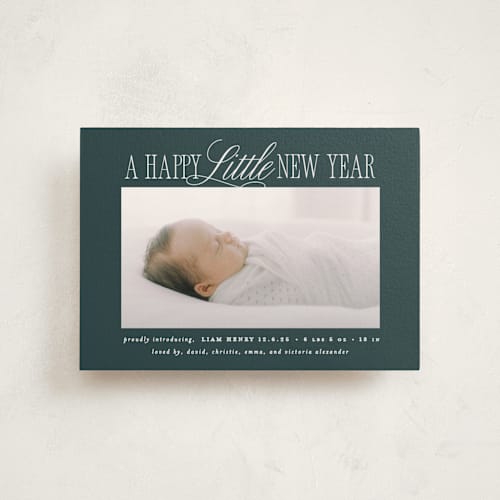 This is a frost babys first christmas with standard by Brooke Chandler called littlest christmas printing on signature in postcard