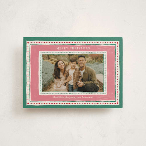 This is a candy christmas postcards with standard by Kercia Jane called painted jubilance printing on signature in postcard