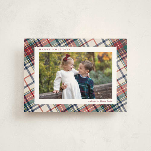 This is a berry christmas postcards with standard by Yaling Hou Suzuki called heartwarming printing on signature in postcard