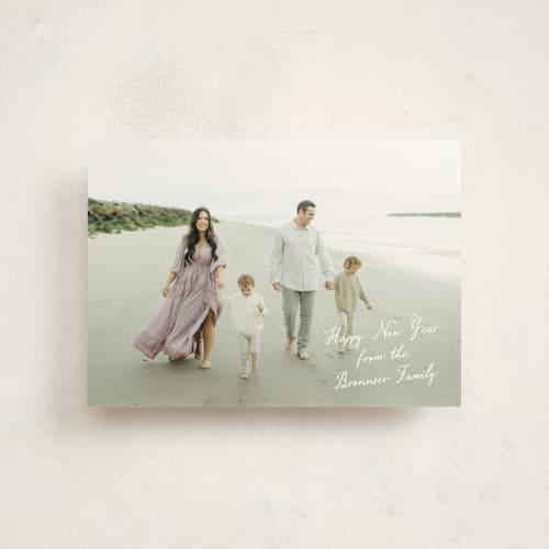 This is a porcelain christmas postcards with standard by Pixel and Hank called noted printing on signature in postcard