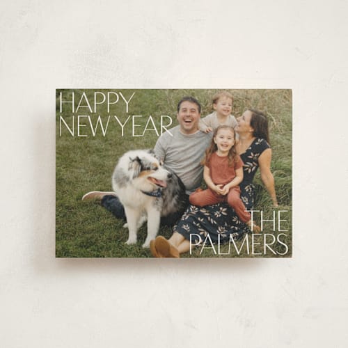This is a snow christmas postcards with standard by Inkblot Design called big time printing on signature in postcard