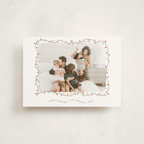 This is a frosting christmas postcards with standard by Holly Whitcomb called crazy lights printing on signature in postcard