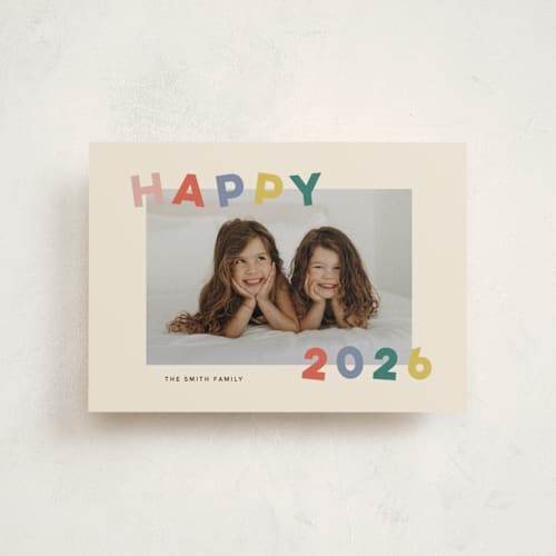 This is a fruitcake christmas postcards with standard by Sarah Hawkins Designs called dancing happy printing on signature in postcard