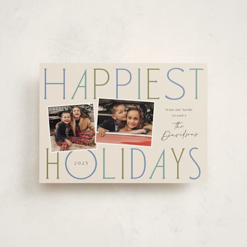This is a frosting christmas postcards with standard by Laura Hankins called grand greetings printing on signature in postcard