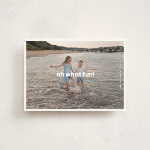 This is a snow christmas postcards with standard by Snow and Ivy called frolicsome printing on signature in postcard