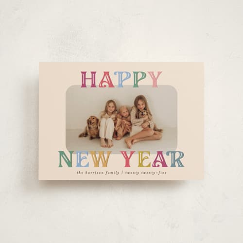 This is a sugar plum christmas postcards with standard by Julie Murray called merry text printing on signature in postcard