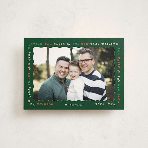 This is a ivy christmas postcards with standard by Corinne Malesic called fa la fun printing on signature in postcard
