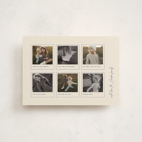 This is a eggnog christmas postcards with standard by Jenna Holcomb called moments printing on signature in postcard