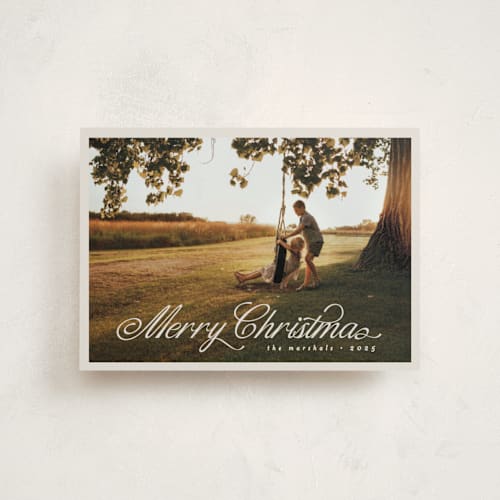 This is a marshmallow christmas postcards with standard by Pati Cascino called noelle printing on signature in postcard