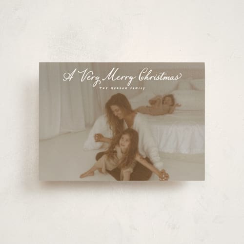 This is a icicle christmas postcards with standard by Hooray Creative called very merry christmas printing on signature in postcard