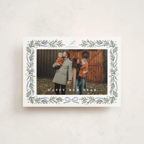 This is a frost christmas postcards with standard by Kristie Kern called homestead printing on signature in postcard