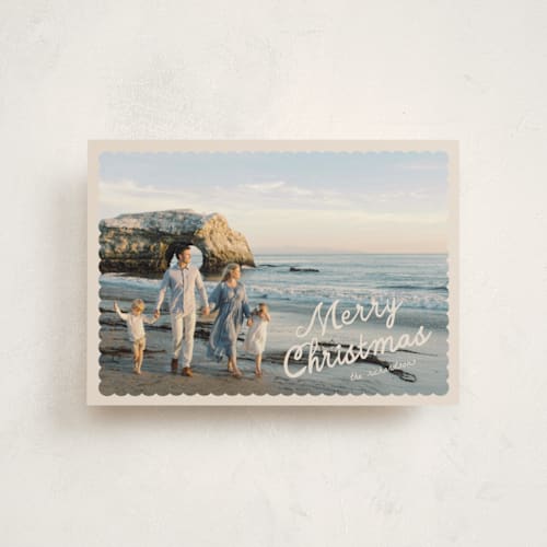 This is a creamer christmas postcards with standard by Pixel and Hank called dispatch printing on signature in postcard